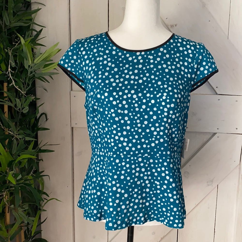 Kenzie Polka Dot Peplum - size large